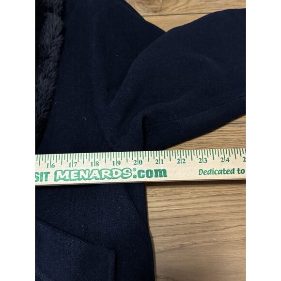 FORSTMANN Wool Angora Hair Women Blue Faux Fur Collar Sz Measured & Skirt VTG - Picture 9 of 16